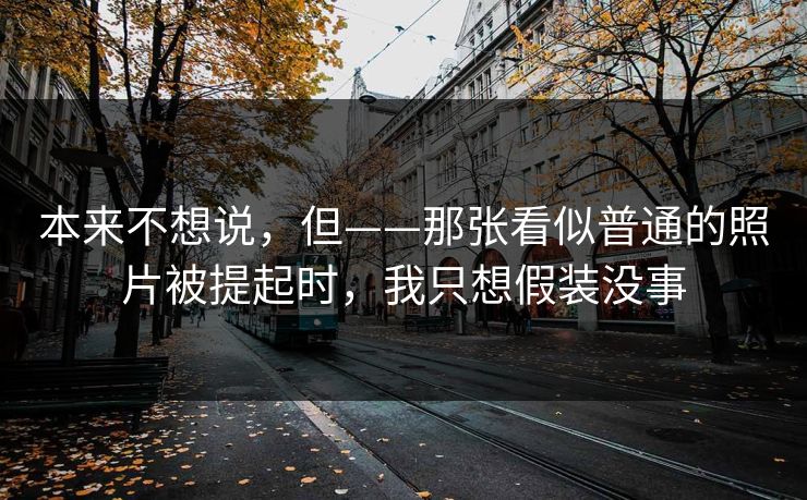 本来不想说，但——那张看似普通的照片被提起时，我只想假装没事